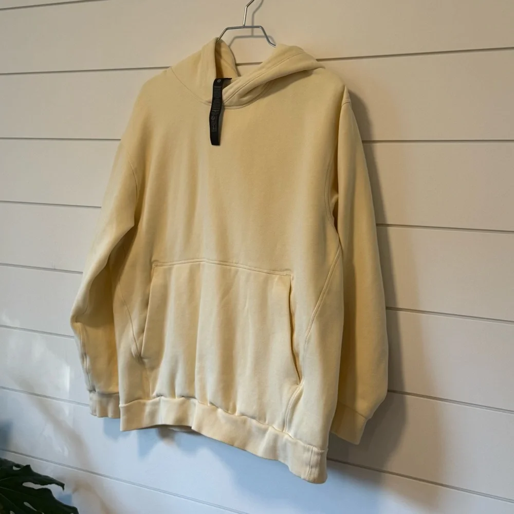 lululemon Steady State Pullover Sweatshirt Hoodie Butter Cream Light Yellow - L - Picture 2 of 6